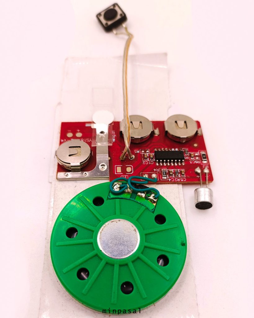 Voice Audio Recorder Module For Greeting Card DIY Gifts 30secs (Single Key Control)